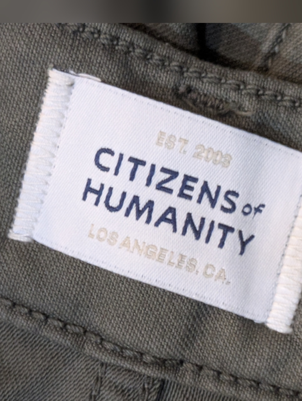 Citizens of Humanity Marcelle Cargo Barrel Pant Trouser in Dogwood Olive Sz 26 - Picture 10 of 16
